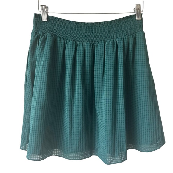 A New Day Fit & Flare Green Small Check Skirt - Picture 11 of 13